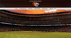 Desktop Screenshot of clutchsportsagency.com